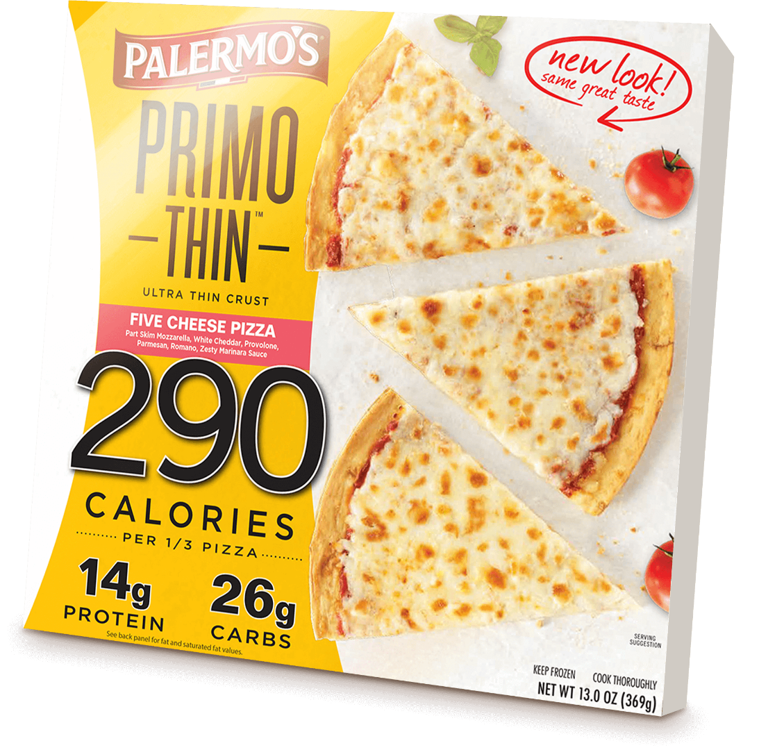 Primo Thin 5 Cheese Pizza Palermo's Pizza