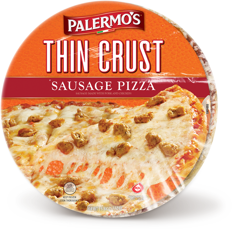 Palermo's Thin Crust Sausage Pizza Palermo's Pizza